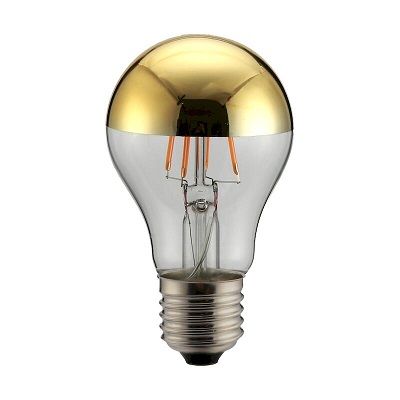 Λάμπα LED Αντεστραμμένου καθρέφτη χρυσό A60 6W E27 2700K 480lm dim GEYER LFMA276GD